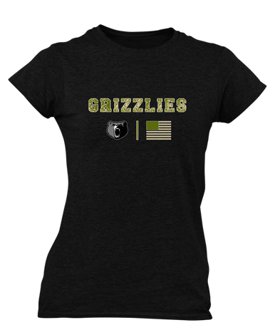 Pajaro Valley Grizzlies Camo Flag Women's SS T-Shirt