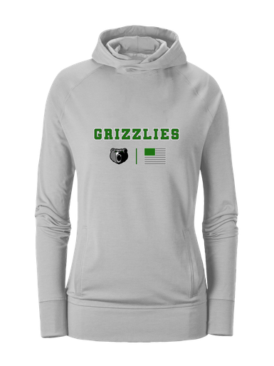Pajaro Valley Grizzlies Team Colors Flag Women's Hoodie