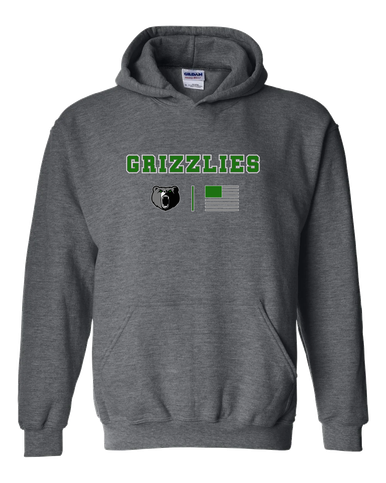 Pajaro Valley Grizzlies Team Colors Flag Men's Hoodie