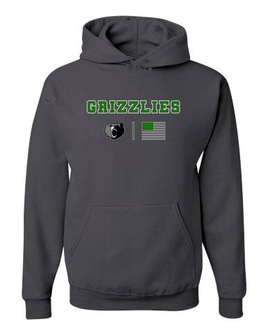 Pajaro Valley Grizzlies Team Colors Flag Men's Premium Hoodie