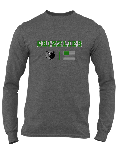 Pajaro Valley Grizzlies Team Colors Flag Men's Premium LS T-Shirt