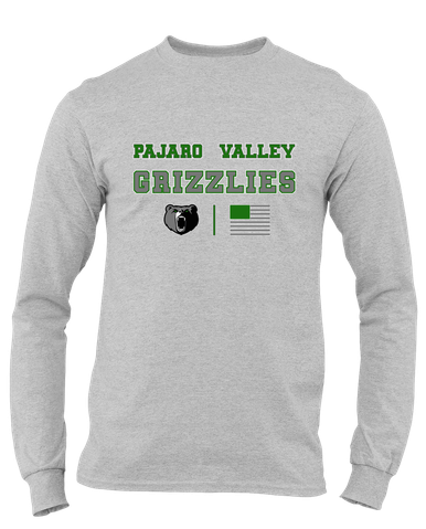 Pajaro Valley Grizzlies Spirit Flag Men's Premium LS T-Shirt
