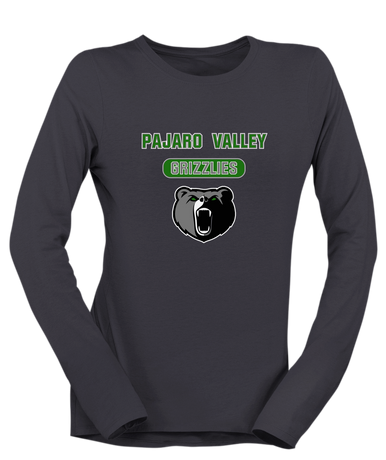 Pajaro Valley Grizzlies Mascot #3 Women's LS T-Shirt