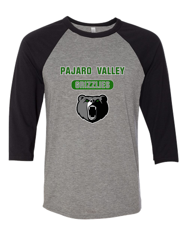 Pajaro Valley Grizzlies Mascot #3 Women's Baseball T-Shirt