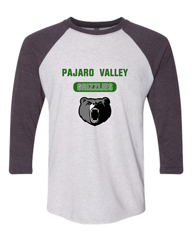 Pajaro Valley Grizzlies Mascot #3 Men's Baseball T-Shirt