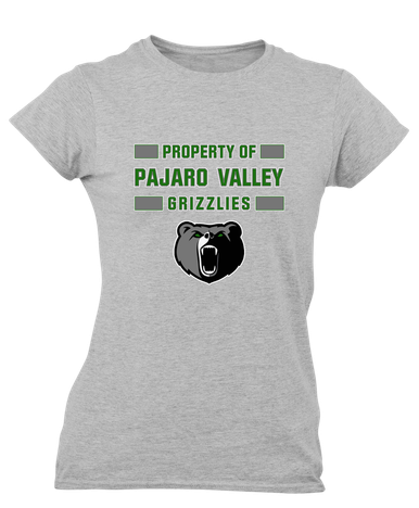 Pajaro Valley Grizzlies Property Of Women's SS T-Shirt