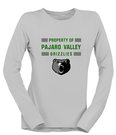 Pajaro Valley Grizzlies Property Of Women's LS T-Shirt