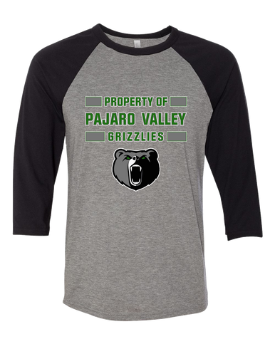 Pajaro Valley Grizzlies Property Of Men's Baseball T-Shirt