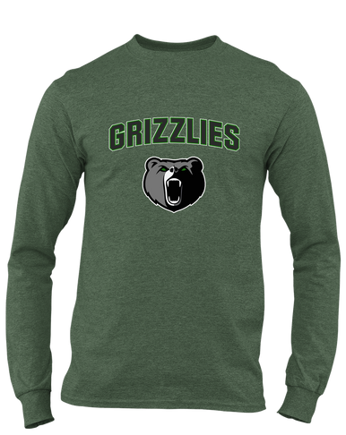 Pajaro Valley Grizzlies Mascot #6 Men's LS T-Shirt