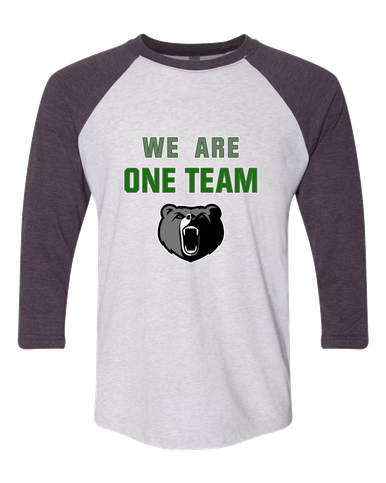 Pajaro Valley Grizzlies We Are One Team Women's Baseball T-Shirt