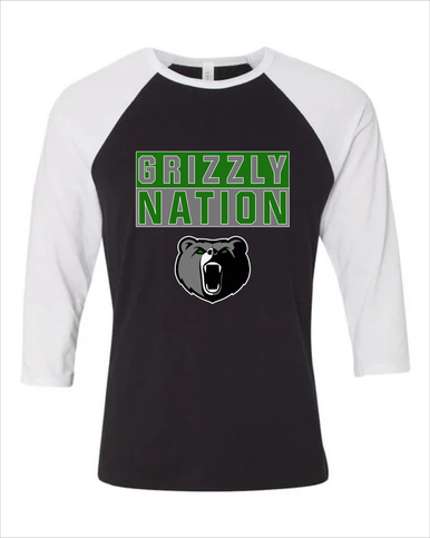 Pajaro Valley Grizzlies Nation #1 Women's Baseball T-Shirt
