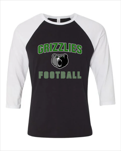 Pajaro Valley Grizzlies Football #1 Men's Baseball T-Shirt