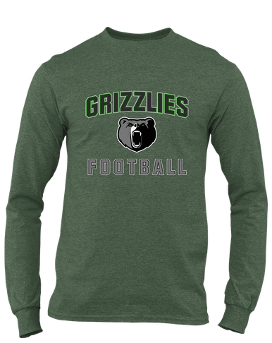 Pajaro Valley Grizzlies Football #1 Men's LS T-Shirt