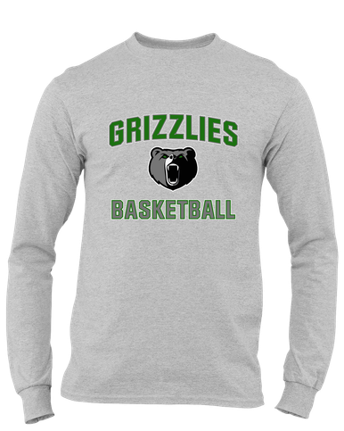 Pajaro Valley Grizzlies Basketball #1 Men's LS T-Shirt