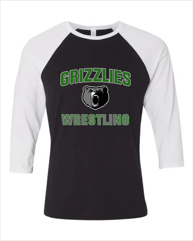 Pajaro Valley Grizzlies Wrestling Men's Baseball T-Shirt