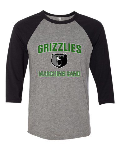 Pajaro Valley Grizzlies Marching Band Men's Baseball T-Shirt