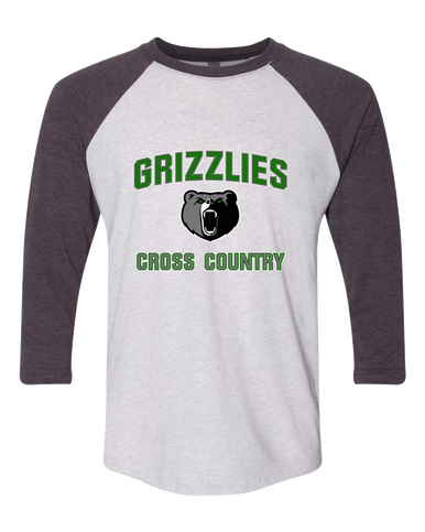 Pajaro Valley Grizzlies Cross Country Women's Baseball T-Shirt