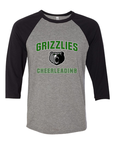 Pajaro Valley Grizzlies Cheerleading Women's Baseball T-Shirt