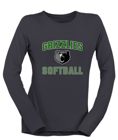 Pajaro Valley Grizzlies Softball #1 Women's LS T-Shirt