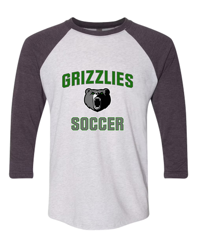 Pajaro Valley Grizzlies Soccer #1 Women's Baseball T-Shirt