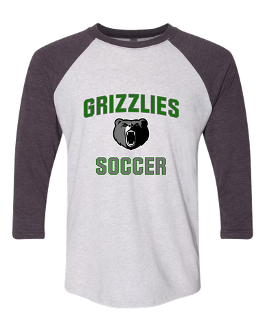 Pajaro Valley Grizzlies Soccer #1 Men's Baseball T-Shirt