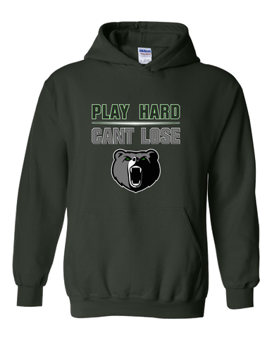 Pajaro Valley Grizzlies Play Hard, Can't Lose Men's Hoodie