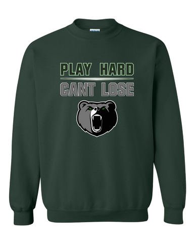 Pajaro Valley Grizzlies Play Hard, Can't Lose Men's Sweatshirt