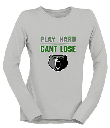 Pajaro Valley Grizzlies Play Hard, Can't Lose Women's Premium LS T-Shirt