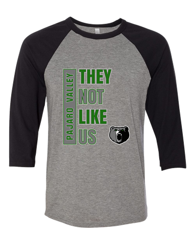 Pajaro Valley Grizzlies They Not Like Us #1 Men's Baseball T-Shirt
