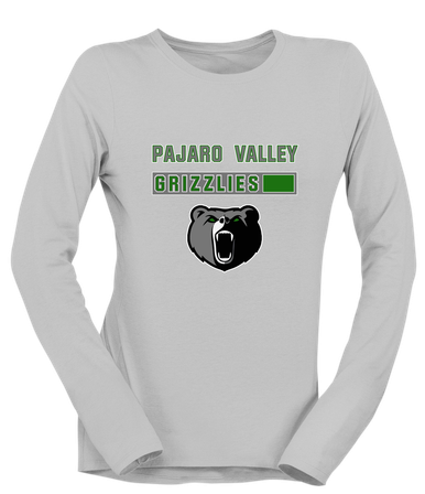 Pajaro Valley Grizzlies Mascot #7 Women's LS T-Shirt