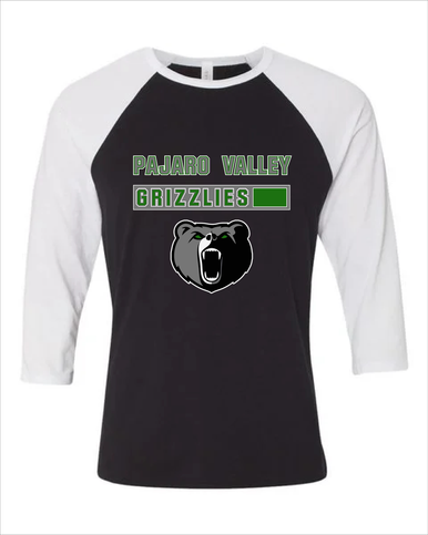 Pajaro Valley Grizzlies Mascot #7 Women's Baseball T-Shirt