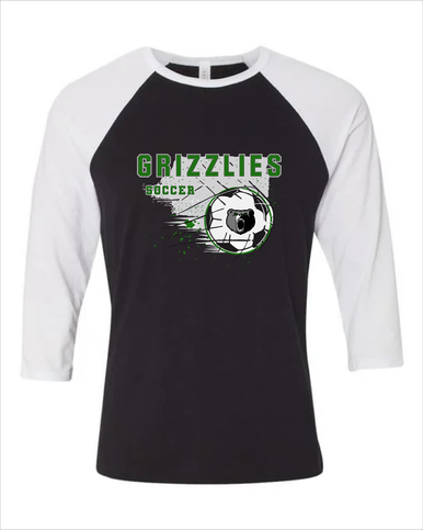 Pajaro Valley Grizzlies Soccer #2 Women's Baseball T-Shirt
