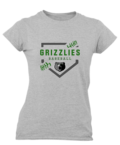 Pajaro Valley Grizzlies Baseball #2 Women's Premium SS T-Shirt