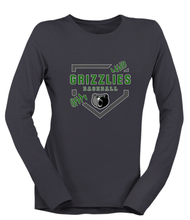 Pajaro Valley Grizzlies Baseball #2 Women's Premium LS T-Shirt