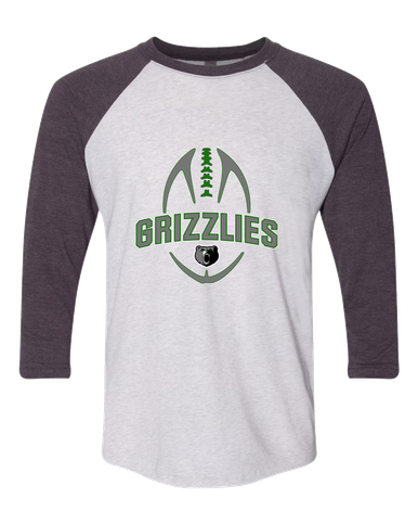 Pajaro Valley Grizzlies Football #5 Women's Baseball T-Shirt