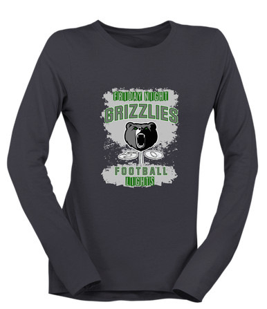 Pajaro Valley Grizzlies Football #6 Women's Premium LS T-Shirt
