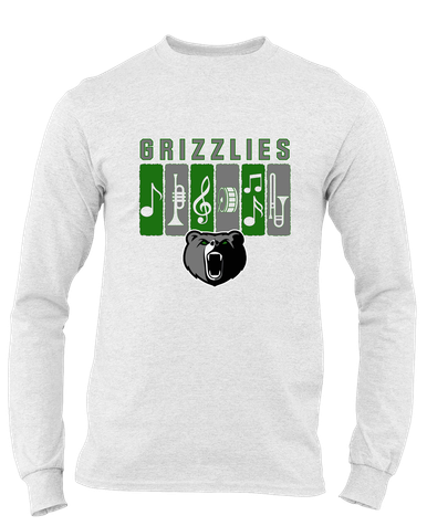 Pajaro Valley Grizzlies Band # 2 Men's LS T-Shirt