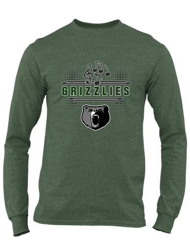 Pajaro Valley Grizzlies Band # 3 Men's LS T-Shirt