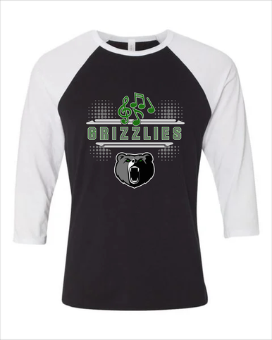 Pajaro Valley Grizzlies Band # 3 Men's Baseball T-Shirt