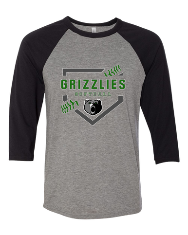 Pajaro Valley Grizzlies Softball #2 Women's Baseball T-Shirt