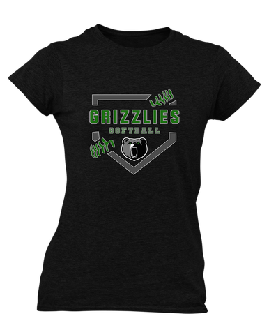 Pajaro Valley Grizzlies Softball #2 Women's SS T-Shirt