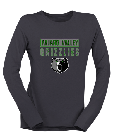 Pajaro Valley Grizzlies Mascot #9 Women's LS T-Shirt