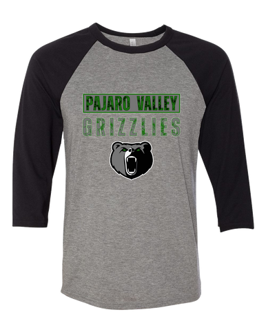Pajaro Valley Grizzlies Mascot #9 Men's Baseball T-Shirt