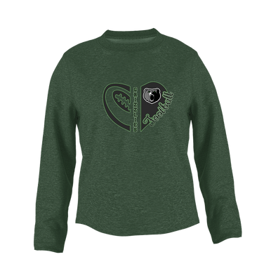 Pajaro Valley Grizzlies Heart Football Women's Sweatshirt