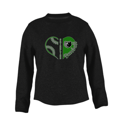 Pajaro Valley Grizzlies Heart Baseball Women's Sweatshirt