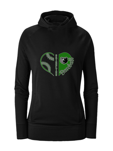 Pajaro Valley Grizzlies Heart Baseball Women's Hoodie
