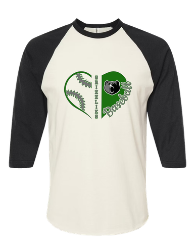 Pajaro Valley Grizzlies Heart Baseball Women's Baseball T-Shirt