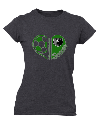 Pajaro Valley Grizzlies Heart Soccer Women's SS T-Shirt