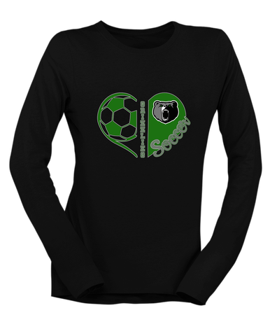 Pajaro Valley Grizzlies Heart Soccer Women's Premium LS T-Shirt