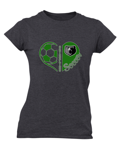 Pajaro Valley Grizzlies Heart Soccer Women's Premium SS T-Shirt